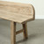 Approx. 66 inches wide, 26 inches high, live edge, vintage bench, weathered natural