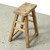 Vintage Rustic Stool 19.3H 14.2W 7.1D