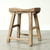 Vintage Rustic Stool 20.9H 16.9W 8.7D
