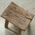 Vintage Rustic Stool 20.5H 13.8W 9.8D