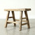 Vintage Rustic Stool 15.4 H 22 W 9.3 D
