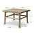 Vintage Coffee Table  26.4" Long 25.2" Wide Weathered Natural