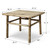 Vintage Coffee Table  27.6" Long 26.4" Wide Weathered Natural