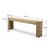 Approx. 99" Como Waterfall Console – Premium Aged Reclaimed Pine, Weathered Natural Finish