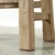 Vintage Side Table  29.1" Long 17.3" Wide Weathered Natural