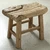 Vintage Side Table  29.1" Long 17.3" Wide Weathered Natural