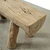Vintage Live Edge Log Bench 54.3x15x18.9H