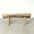Vintage Live Edge Log Bench 54.3x15x18.9H