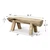 Vintage Live Edge Log Bench 54.3x15x18.9H
