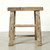 Vintage Rustic Stool 22 H 20.5 W 13.4 D