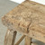 Vintage Rustic Stool 22 H 20.5 W 13.4 D