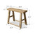 Vintage Rustic Stool 20.5 H 26.8 W 9.1 D
