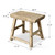 Vintage Rustic Stool 17.3 H 18.9 W 11 D