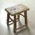 Vintage Rustic Stool 19.7 H 18.9 W 13.8 D