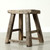 Vintage Rustic Stool 19.7 H 16.5 W 10.6 D