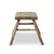 Vintage Rustic Stool 19.3 H 13.8 W 15 D