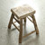 Vintage Rustic Stool 19.7 H 13  W 11 D