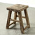 Vintage Rustic Stool 20.5 H 16.1 W 12.2 D