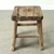 Vintage Rustic Stool 18.5 H 18.1 W 15 D