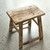 Vintage Rustic Stool 18.9 H 21.3 W 14.2 D