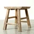 Vintage Side Table  19.3" Long 16.9" Wide Weathered Natural
