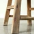 Vintage Side Table  19.3" Long 16.9" Wide Weathered Natural