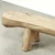 Approx.101 Inches Long, 22 Inches Deep, Live Edge Slab Bench/Table, Weathered Natural