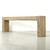Approx. 106" Como Waterfall Console – Premium Aged Reclaimed Pine, Weathered Natural Finish