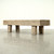 Approx. 60" Wide 22" Deep Vintage Beam Coffee Table Weathered Natural