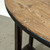 Approx. 43" Wide 22" Deep Vintage D-Shaped Console Table Distressed Black