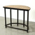 Approx. 43" Wide 22" Deep Vintage D-Shaped Console Table Distressed Black