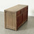35" Wide Vintage Table with Three Drawers, Weathered Natural