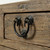 35" Wide Vintage Table with Three Drawers, Weathered Natural