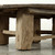Approx 47 Inches Round  Rustic Vintage Coffee Table Elmwood Weathered Natural
