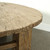 Approx. 55 inches round rustic vintage coffee table, elmwood, weathered natural