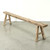 91“ Long 6.7" Deep Vintage Bench Weathered Natural