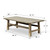 Approx. 52" Long, 24"Deep Vintage Coffee Table, Weathered Natural
