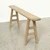 Approx.51 Inches Wide Reclaimed Solid Wood Noodle Bench Weathered Natural