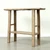 Approx. 42 inches wide, 12 inches deep, vintage console with shelf, Weathered Natural