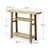Approx. 42.1 inches wide, 11.8 inches deep, vintage console with shelf, Weathered Natural