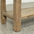 Approx. 37.4" wide, 11.8 " deep, vintage console with shelf, Weathered Natural