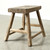 Vintage Rustic Stool 18.9H 20.9W 10.6D