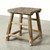 Vintage Rustic Stool 21.7H 17.7W 17.7D