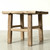 Vintage Rustic Stool 18.1H 22W 16.9D