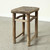 Vintage Rustic Stool 21.3H 17.7W 12.6D