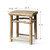 Vintage Rustic Stool 21.3H 17.7W 12.6D