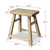 Vintage Rustic Stool 19.7H 16.9W 10.2D