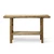Approx. 53.1" wide, 14.2" deep, vintage console with shelf, Weathered Natural