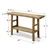 Approx. 53.1" wide, 14.2" deep, vintage console with shelf, Weathered Natural