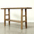 Approx. 59.4" wide, 13.4" deep, vintage console with shelf elmwood, Weathered Natural